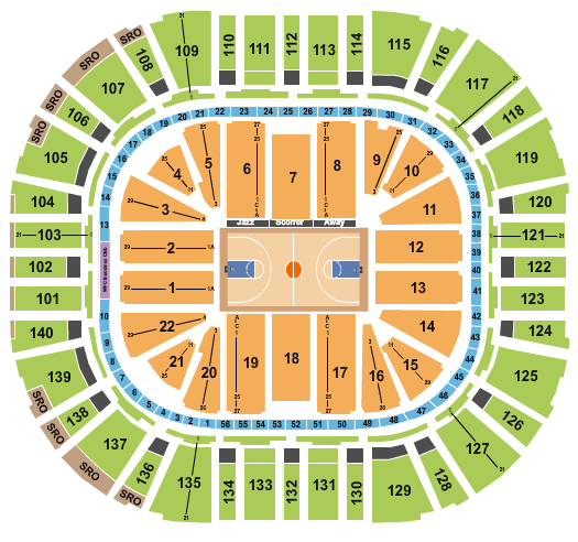 Delta Center Harlem Globetrotters Seating Chart